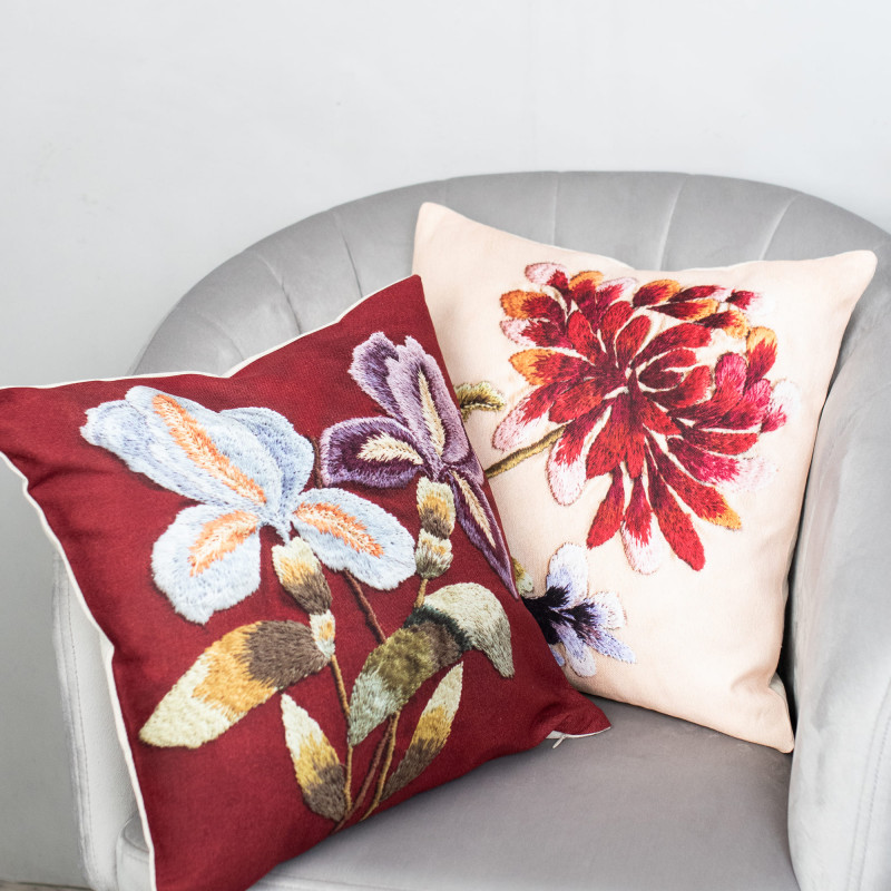  Набор декоративных подушек со съемным чехлом майн+ком 40х40 (см)-2 шт. (RH 24051+RH 24052) SELENA